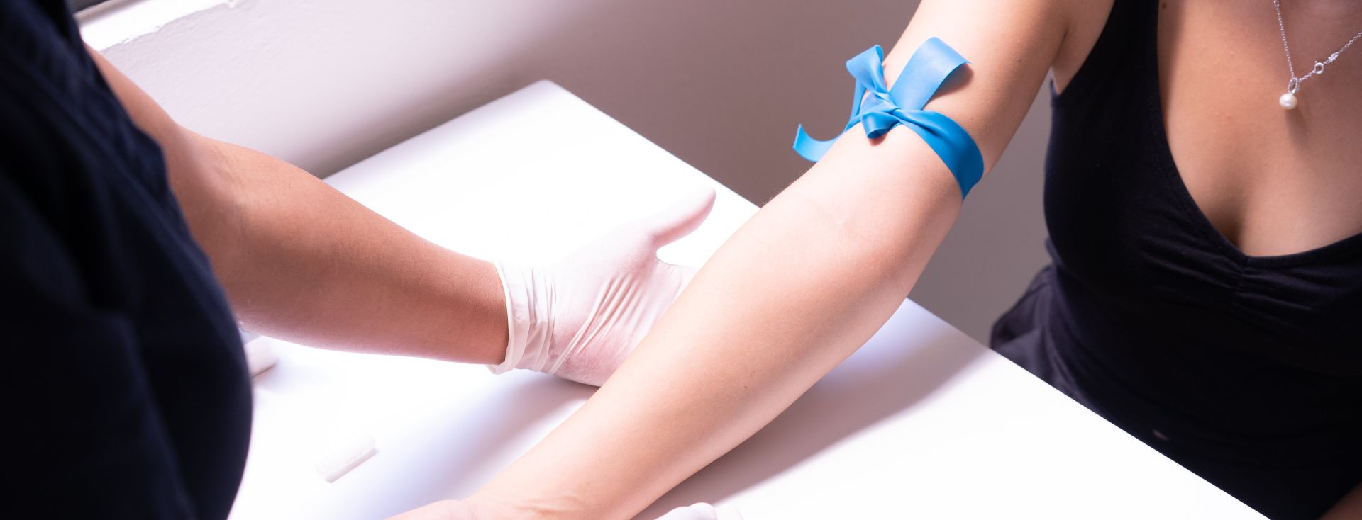 A Woman Getting Her Blood Drawn